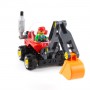 Oem - Joc de constructie 5 in 1 vehicule industriale din 42 blocuri lego si 5 carti - Jucării educative - TZ256