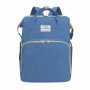 Oem - Rucsac multifunctional pentru bebelusi, cu patut extensibil, model unisex, albastru - Alte accesorii pentru copii și be...