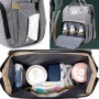 Oem - Rucsac multifunctional pentru bebelusi, cu patut extensibil, model unisex, albastru - Alte accesorii pentru copii și be...