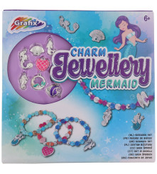Grafix - Set de margele cu medalion pentru realizare bijuterii copii - Bijuterii si accesorii copii - AC368-CB