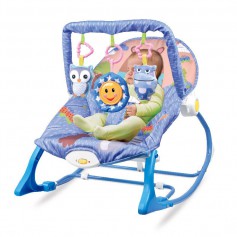 Oem - Balansoar si scaun iBaby 2 in 1 cu vibratii si sunete pentru copii, albastru - Alte accesorii pentru copii și bebeluși ...
