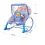 Oem - Balansoar si scaun iBaby 2 in 1 cu vibratii si sunete pentru copii, albastru - Alte accesorii pentru copii și bebeluși ...