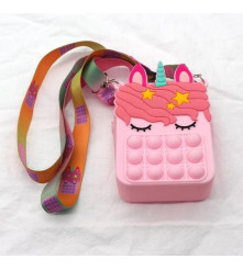 Oem - Geantuta Pop IT, model Unicorn 13.6 x 8.6 x 4 cm - Bijuterii si accesorii copii - TZ357-CB