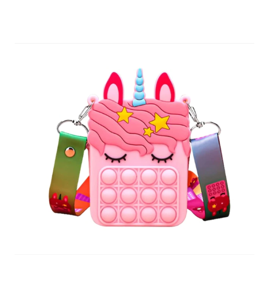 Oem - Geantuta Pop IT, model Unicorn 13.6 x 8.6 x 4 cm - Bijuterii si accesorii copii - TZ357-CB