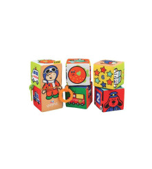 K's Kids - Set cuburi textile moi K’s Kids Puzzle 6 piese - Alte accesorii pentru copii și bebeluși - TZ324