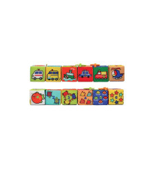 K's Kids - Set cuburi textile moi K’s Kids Puzzle 6 piese - Alte accesorii pentru copii și bebeluși - TZ324