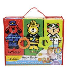 K's Kids - Set cuburi textile moi K’s Kids Puzzle 6 piese - Alte accesorii pentru copii și bebeluși - TZ324