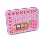 Oem - Set 100 bucati elastice de par multicolor cu cutie de depozitare din metal - Bijuterii si accesorii copii - TZ323
