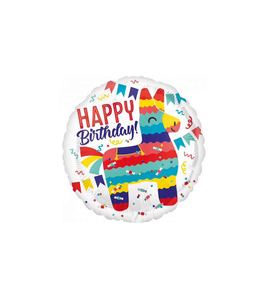 GoDan - Balon folie 45 cm Happy Birthday - Baloane folie - GD002