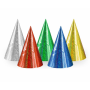 GoDan - Set 10 coifuri petrecere holographic, mix culori, 16 cm - Coifuri petrecere - GD016