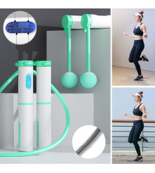 Oem - Coarda digitala pentru sarit, ajustabila fara cablu pentru copii si adulti - Sport si Fitness - TZ372-CB