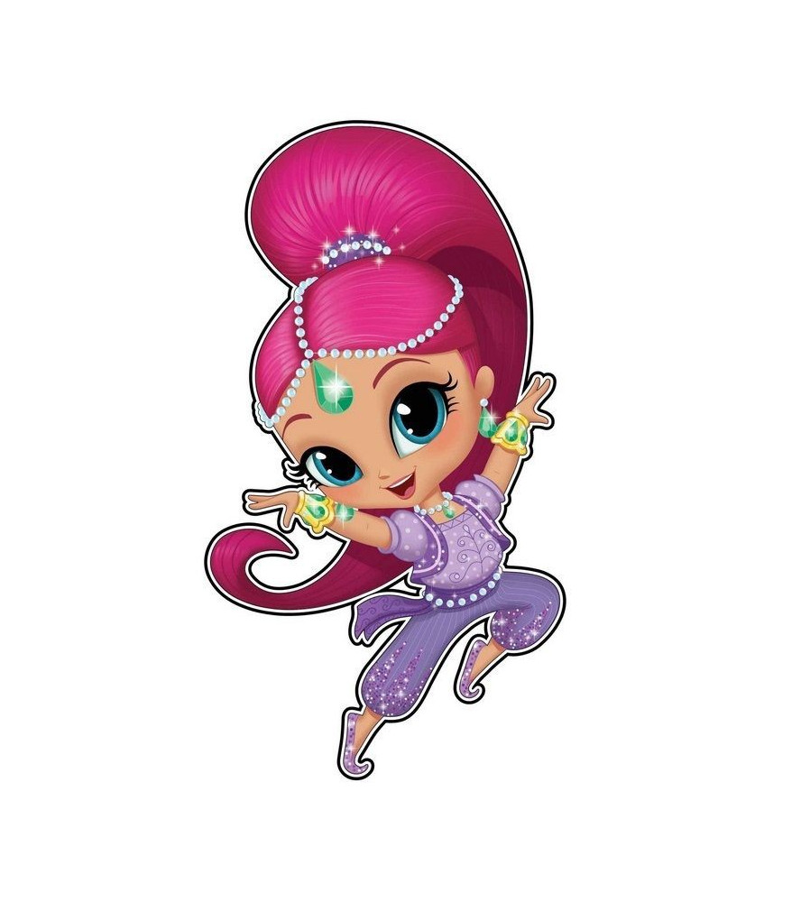 Oem - Autocolant sticker decorativ de perete 3D din desene animate Shimmer and Shine - Camera copilului - TZ378-CB