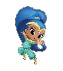 Oem - Autocolant sticker decorativ de perete 3D din desene animate Shimmer and Shine - Camera copilului - TZ378-CB
