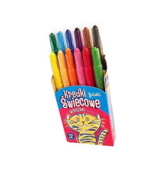 Oem - Set 12 culori creion de colorat wax Tetis KT010-AB - Rechizite școlare și accesorii - TZ400