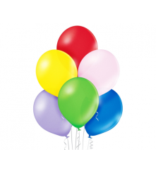 GoDan - Set 100 baloane asortate multicolor 30 cm B105 metalic - Baloane petreceri - GD053