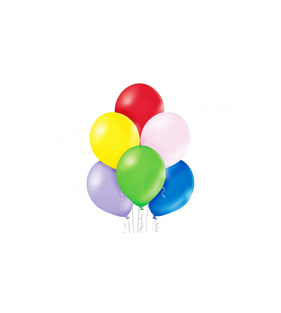 GoDan - Set 100 baloane asortate multicolor 30 cm B105 metalic - Baloane petreceri - GD053