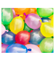 GoDan - Set 100 baloane multicolore pentru umplere cu apa - Baloane petreceri - GD054