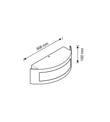 Polux - Lampa numar de casa 9 x 31.5 x 10 cm - Aplici Lămpi și Felinare - PL144