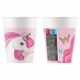 GoDan - Set 8 pahare petrecere din carton model Unicorn 200 ml - Pahare petrecere - GD135