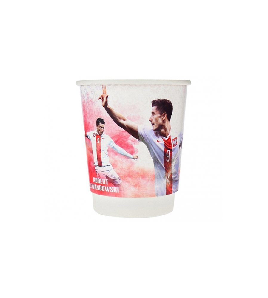 GoDan - Set 5 pahare petrecere din carton model fotbal 200 ml - Pahare petrecere - GD136