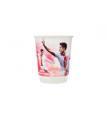 GoDan - Set 5 pahare petrecere din carton model fotbal 200 ml - Pahare petrecere - GD136