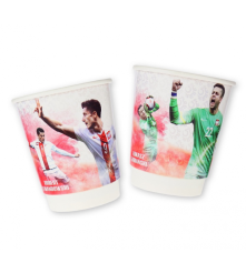 GoDan - Set 5 pahare petrecere din carton model fotbal 200 ml - Pahare petrecere - GD136