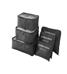 Oem - Set 6 organizatoare de calatorie pentru valiza - Alte accesorii pentru casă - TZ491