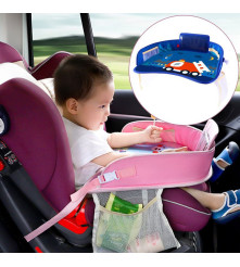 Oem - Masuta si organizator auto pentru copii, ideal pentru calatorii model trenulet - Alte accesorii pentru copii și bebeluș...