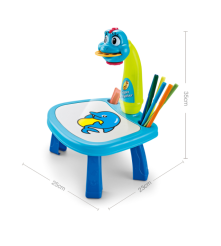 Oem - Tabla de desenat cu proiector holografic model dinozaur - Jucării educative - TZ507