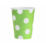 GoDan - Set 6 pahare petrecere din carton cu buline 260 ml - Pahare petrecere - GD140-CB