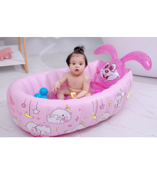 Oem - Cadita gonflabila pentru bebelusi 100 x 60 x 28 cm roz - Igienă și sănătate  - TZ542
