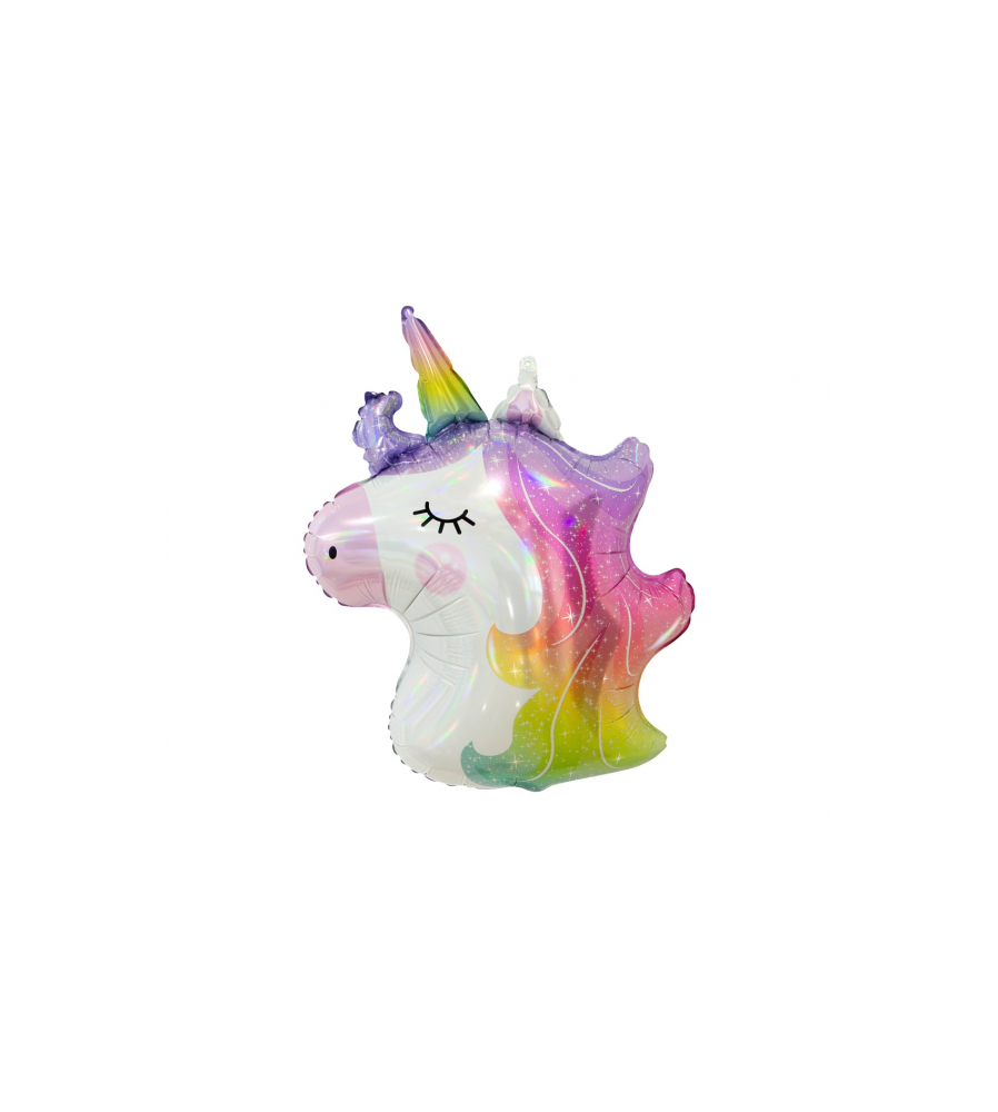GoDan - Balon folie, model cap Unicorn 75 cm, lucios - Baloane folie - GD091