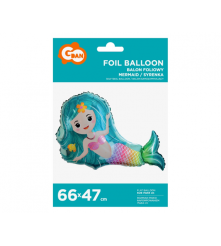 GoDan - Balon folie, model sirena, 66 cm - Baloane folie - GD093