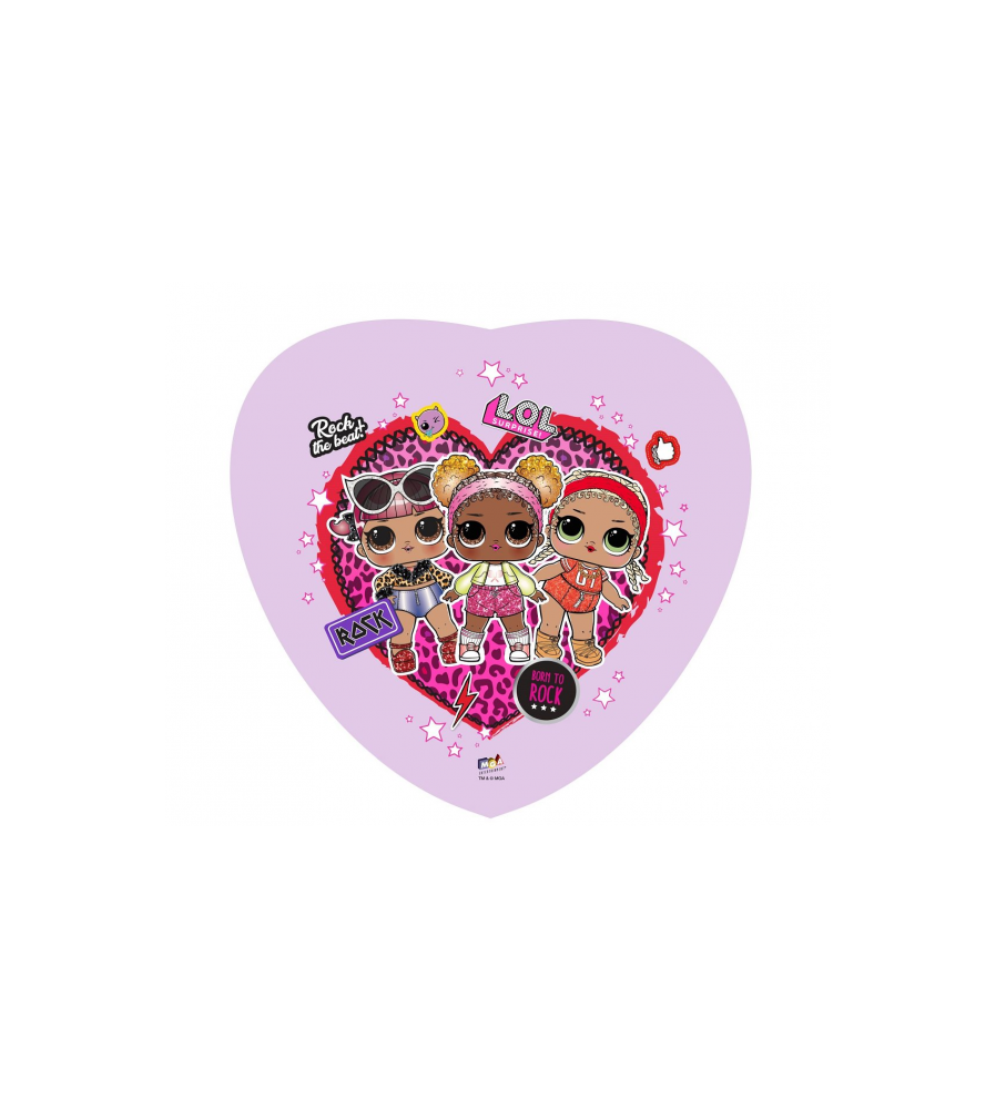 GoDan - Balon folie, model inimioara Lol Surprise (Rock), 46 cm - Baloane folie - GD110