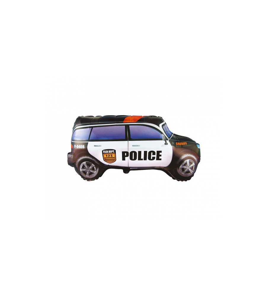 GoDan - Balon folie, model masina de politie, 61 cm - Baloane folie - GD111