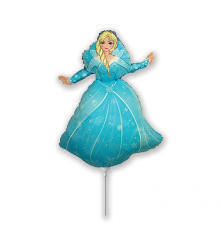 GoDan - Balon folie, model Frozen Princess, Elsa, 35 cm - Baloane folie - GD112