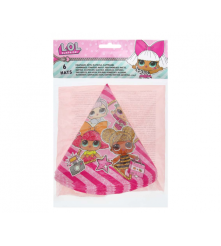 GoDan - Set 6 coifuri petrecere, model LOL SURPRISE, Glitter - Coifuri petrecere - GD147