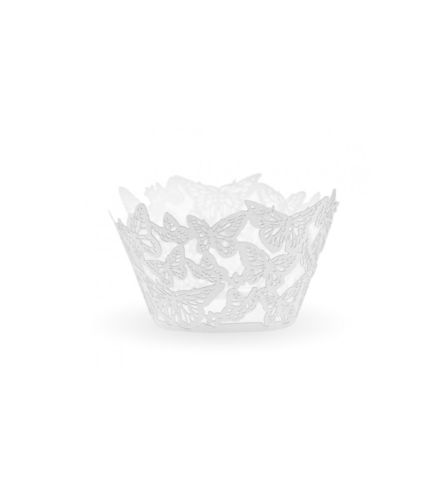 Oem - Set 6 cosulete din carton pentru briose, model fluturas - Alte accesorii petrecere - GD105