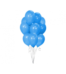GoDan - Set 10 baloane, albastru metalic, 30 cm - Baloane petreceri - GD125