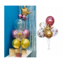 GoDan - Suport din plastic pentru 7 baloane, 74 cm - Suporturi baloane - GD146
