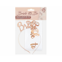 GoDan - Set esarfa cu bentita Bride To BE - Esarfa si coroana petrecere - GD127