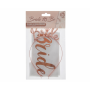 GoDan - Set esarfa cu bentita Bride To BE - Esarfa si coroana petrecere - GD127