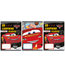 Oem - Set 3 caiete cu linii A5, 16 file model Cars 3 - Rechizite școlare și accesorii - TZ591
