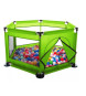 Oem - Tarc de joaca metalic pentru copii, 128 x 113 x 65 cm, verde - Camera copilului - TZ394