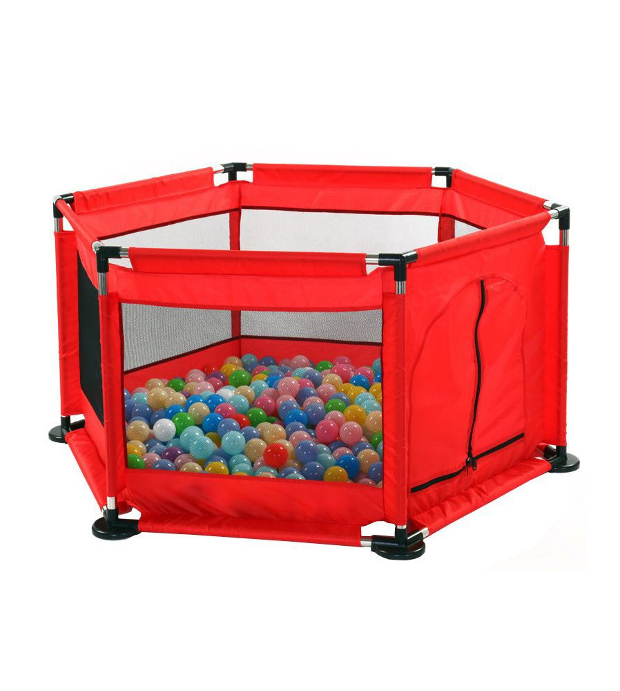 Oem - Tarc de joaca metalic pentru copii, 128 x 113 x 65 cm, rosu - Camera copilului - TZ288-RE