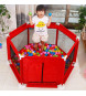 Oem - Tarc de joaca metalic pentru copii, 128 x 113 x 65 cm, rosu - Camera copilului - TZ288-RE