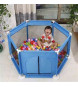 Oem - Tarc de joaca metalic pentru copii, 128 x 113 x 65 cm, albastru - Camera copilului - TZ288-BU