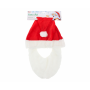 GoDan - Caciula de Mos Craciun cu barba 29 x 36 cm - Alte accesorii Craciun - GD208