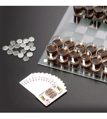 Oem - Sah cu pahare, joc de baut pentru oameni strategi - Jocuri si cadouri haioase - TZ565