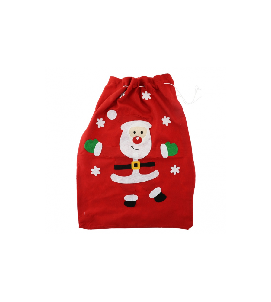 Oem - Sac cadouri Mos Craciun, rosu 50 x 70 cm - Alte accesorii Craciun - GD201